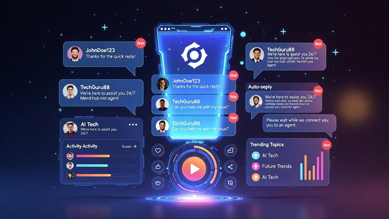 “Digital AI Orbit AI bots interacting with social media users, automating Facebook Messenger and Instagram DMs.”