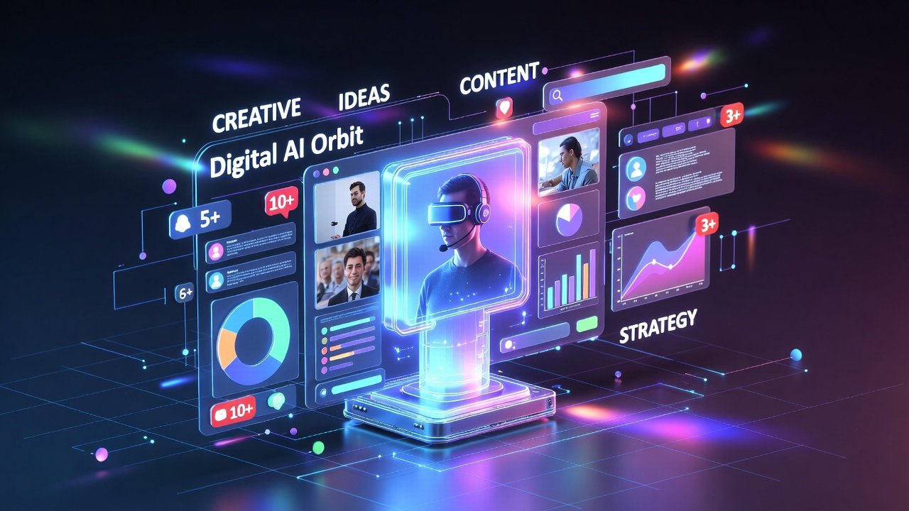 Digital AI Orbit AI assistant helping content creators generate innovative ideas for social media automation.”