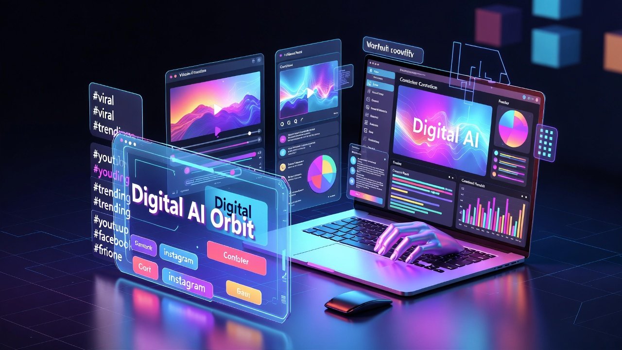 Digital AI Orbit AI-powered content creation for social media automation using Canva, CapCut, and OBS Studio.”